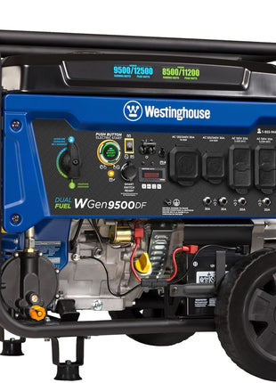 Westinghouse 12500 Watt Dual Fuel Home Backup Portable Generator, Remote Electric Start, Transfer Switch Ready, Gas and Propane Powered
