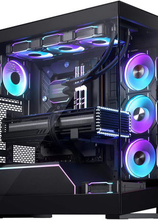 Phanteks NV5 MK2, Showcase Mid-Tower Chassis, Rear-Connect MB Support, Integrated D/A-RGB Lighting, Seamless Tempered Glass Design, 8X Fan Positions