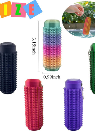 2Pcs Little Ouchies Fidget, Pain Stim Fidget Keychain, Spiky Fidget Toys | Portable Stim Tool, Pocket Mini 3D Printed Keychain, Spiky Grippie Stim Sensory Toys, Anxiety Relief Gifts for Kids