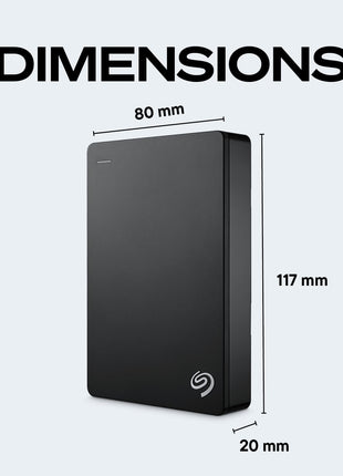 Seagate Portable 4TB External Hard Drive HDD 鈥?USB 3.0 for PC, Mac, Xbox, & PlayStation - 1-Year Rescue Service (SRD0NF1)
