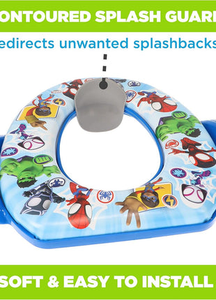 Spidey and His Amazing Friends "Team Up" Soft Potty Seat and Potty Training Seat - Soft Cushion, Baby Potty Training, Safe, Easy to Clean