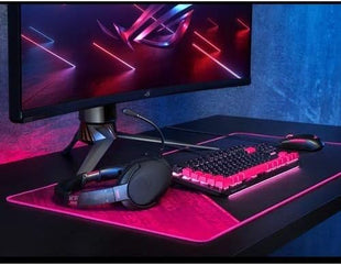 ASUS ROG Strix Go 2.4 Electro Punk Wireless Gaming Headphones with USB-C 2.4 GHz Adapter | Ai Powered Noise-Cancelling Microphone | Over-Ear Headphones for PC, Mac, Nintendo Switch, and PS4