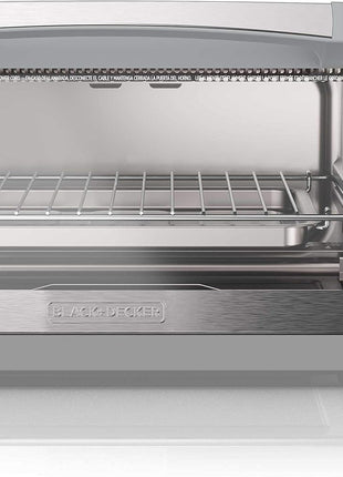 BLACK+DECKER 4-Slice Toaster Oven with Natural Convection, Stainless Steel, TO1760SS (TO1760SST-1)