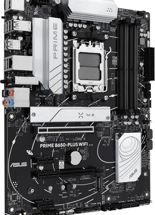 ASUS Prime B650-PLUS WiFi AMD B650 AM5 RyzenTM Desktop 9000 8000 & 7000 ATX Motherboard, DDR5, PCIe 5.0 M.2, 2.5Gb LAN, WiFi 6E, HDMITM, SATA 6 Gbps, USB Type-C®, BIOS FlashbackTM, ThunderboltTM 4 Header