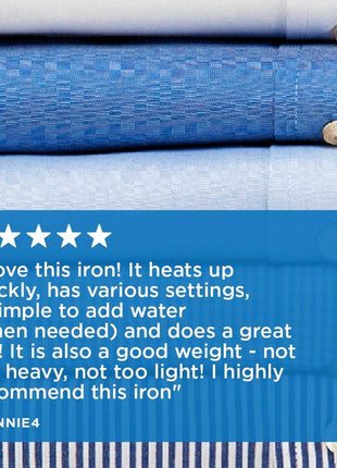 Rowenta Pro Master Stainless Steel Soleplate Steam Iron for Clothes, Anti-Drip Protection, 210 g/min, 400 Microsteam Holes, 1775 Watts Iron Steamer for Clothes, Powerful Steam DW8360