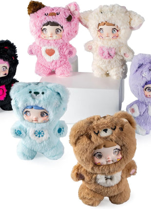 BEEMAI Nommi Loveliness Never Ends Series Plush Blind Box 1PC (1 of 7 Possible Styles) Cute Figures Collectible Toys Birthday Gifts