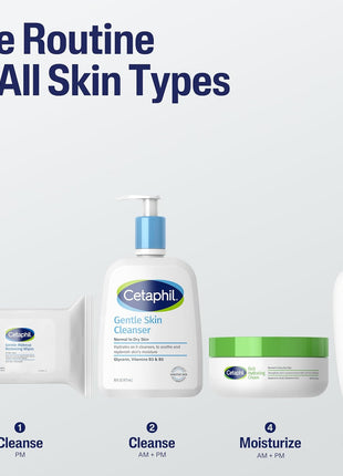 Cetaphil Gentle Makeup Removing Face Wipes, Daily Cleansing Facial Towelettes Gently Remove Makeup, Fragrance and Alcohol Free, 25 Count