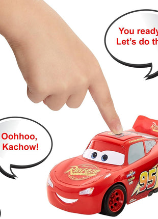Mattel Disney and Pixar Cars Track Talkers Lightning McQueen | 5.5-inch Talking Character Car, Collectible Toy Vehicle from the Franchise