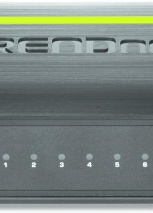 TRENDnet 8-Port Unmanaged 10/100 Mbps GREENnet Ethernet Desktop Switch, TE100-S8, 1.6 Gbps Switching Capacity, Plastic Housing, Network Ethernet Switch, Plug & Play Black