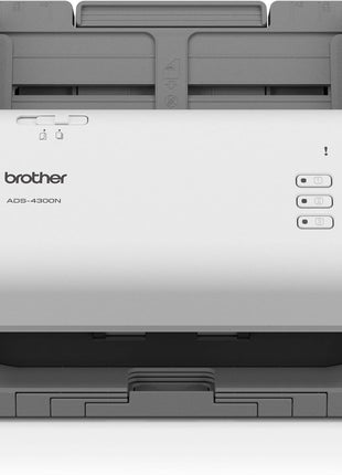 Brother ADS-4300N Professional Desktop Scanner with Fast Scan Speeds, Duplex, and Networking,White