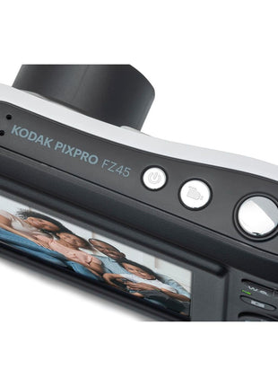 KODAK PIXPRO Friendly Zoom FZ45-WH 16MP Digital Camera with 4X Optical Zoom 27mm Wide Angle and 2.7 inch LCD Screen (White)