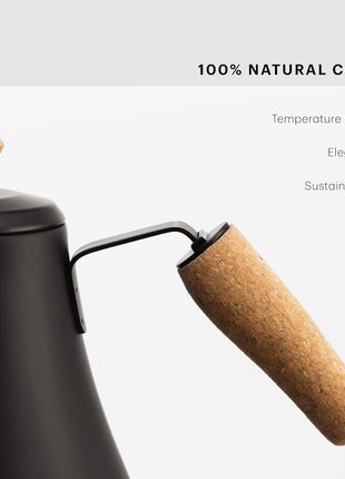 Bodum 27oz Bistro Gooseneck Electric Water Kettle, Pour Over Coffee & Tea, Stainless Steel, Matte Black