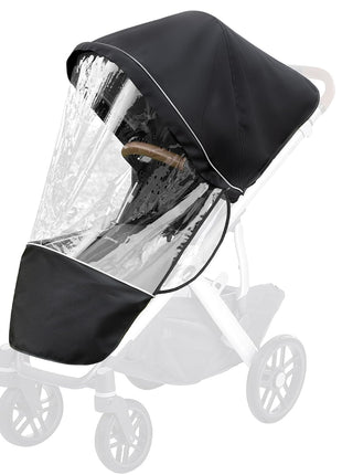 Performance Rain Shield, Rain Cover Fits for UPPAbaby Vista/Vista V2/Vista V3/Cruz/Cruz V2 Stroller, Protect from Wind/Rain/Snow/Dust, Air Vent Hole, Window with Zipper, Stroller Accessories