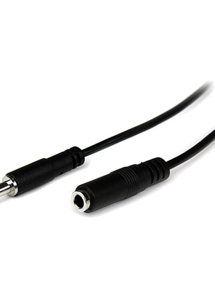 StarTech 1m Slim 3.5mm Audio Extension Cable, Male to Female (MU1MMFS) | Headphone Ext Cord, Mini Stereo Extension