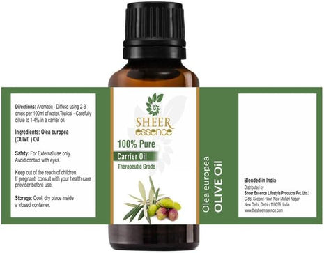 Olive Oil -(Olea Europea Oil)- Carrier Oil 100% Pure Natural Undiluted Uncut Therapeutic Grade Oil 16.90 Fl.OZ