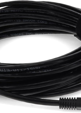AddOn 50ft RJ-45 (Male) to RJ-45 (Male) Straight Black Cat6 UTP PVC Copper Patch Cable