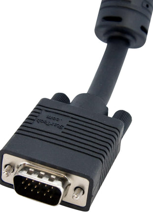 StarTech.com 3 ft Coax High Resolution VGA Monitor Extension Cable - HD15 M/F - 3ft VGA Extension Cable (MXT101HQ3), Black