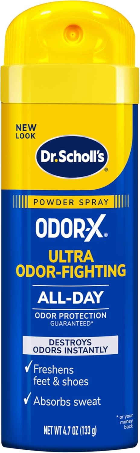 Dr. Scholl?? Odor x ODOR FIGHTING Spray Powder // All Day Odor Protection and Sweat Absorption   Packaging May Vary