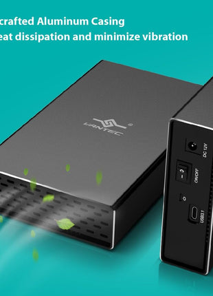 VANTEC NST-371C31-BK USB 3.1 GEN 2 Type-C 3.5 in. SATA HDD and SSD Enclosure