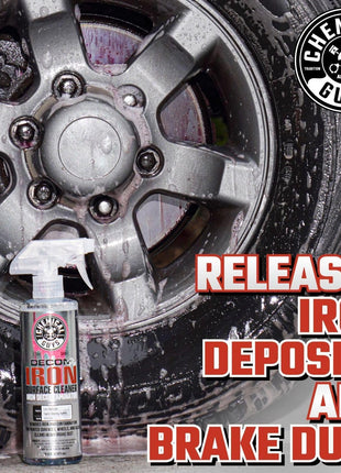 Chemical Guys Decon Pro Iron Remover and Wheel Cleaner – Professional Strength Fallout Remover, Brakes, Calipers, Exterior, Wheel and Tire Cleaner – Dissolves Brake Dust & Dirt, 16 oz