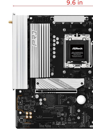 ASRock B650M Pro X3D WiFi AMD AM5 Micro-ATX Motherboard, Supports AMD Ryzen 9000/8000/7000 Series Processors, DDR5 8000+ (OC), PCIe 5.0, 2.5G LAN, WiFi 6E, 8+2+1 Power Phase