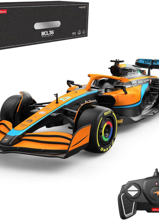 RASTAR McLaren Formula 1 Race Toy Car 2022, 1:18 F1 McLaren MCL36 Remote Control Car Model Vehicle Lando Norris + Daniel Ricciardo Drive to Survive