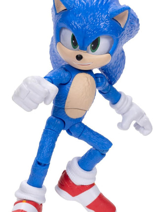 Sonic The Hedgehog 3 Movie Action Figures 5-Inch Collector Toy Figure, Highly Articulated for Boys Girls - Officially Licensed The Hedgehog 3 Movie Product | Sonic The Hedgehog Movie 5 Inch Action Figure Wave 1 - Sonic