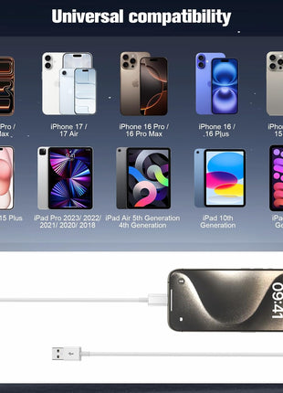 Car Carplay Cable for iPhone 17/16/15,iPhone 16/15 Plus17/16/15 Pro 17/16/15Pro Max charger ,USB A to USB C for Carplay USB C Cord, iPad USB C Cable 10th, iPad Air Car Charger Cable Cord 3FT (White)