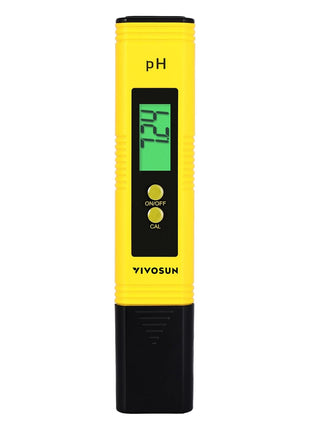 VIVOSUN Digital pH and TDS Meter Kits, 0.01pH High Accuracy Pen Type pH Meter ± 2% Readout Accuracy 3-in-1 TDS EC Temperature Meter for Hydroponics, Pool and Aquarium, Yellow Blue, UL Certified