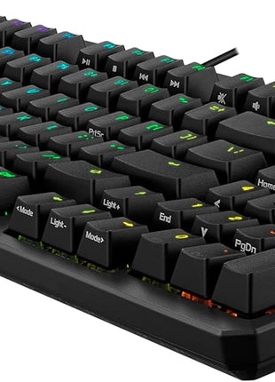 ASUS TUF Gaming K3 Gen II Wired USB Gaming Keyboard – 97-Key Compact Layout, Optical-Mechanical Red (Linear) Switches, PBT Keycaps, Detachable Top Plate, IP57 Waterproofing, PC/Mac Support - Black