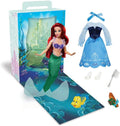 Disney Store Official Ariel Story Doll - 11 Inches - Includes Coloring Book and Additional Dress, Princess Doll in Classic Outfit, Disney Princess Toys for Girls