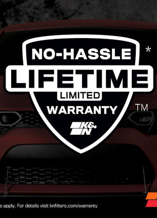 K&N High-Flow Original Lifetime Engine Air Filter: Washable, 33-2042