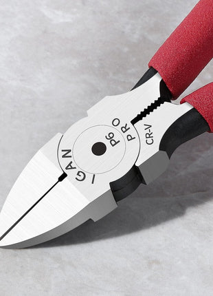 IGAN-P6 6-inch Ultra Sharp & Powerful Side Cutter Clippers with Longer Flush Cutting Edge, Ideal Wire Snips for Crafting, Floral, Electrical & Any Clean Cut Needs