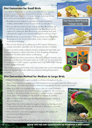 Harrison's Bird Foods Bird Food Adult Lifetime Fine Certified Organic Non-GMO Formula Bird Food 1lb