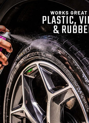 Slick Products Shine & Protectant Spray 17.35 FL OZ. - High Gloss Clear Coating Renew Vinyl, Plastic, Rubber, Trim, Tire, Car, Truck, Motorcycle, Dirt Bike