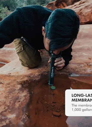 LifeStraw Personal Water Filter for Hiking, Camping, Travel, and Emergency Preparedness