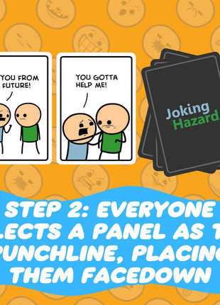 Joking Hazard by Cyanide & Happiness - 360+ Funny & Inappropriate Comic Cards, Hilarious Party Games | Includes Add-Your-Own-Words Cards