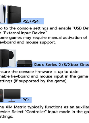 XIM Matrix Multi-Input Adapter Converter for Xbox Series X/S, PS5, Xbox One, PS4, PC
