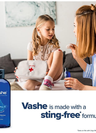 Vashe Wound Solution OTC | Pure Hypochlorous Acid-Preserved Wound Cleanser | Home Wound Care | Non-Cytotoxic and Skin-Neutral pH | 8.5 Fl Oz