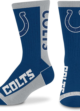 For Bare Feet NFL Unisex Kids Nfl Mvp Crew Sock Youth