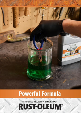 Rust-Oleum Rust Dissolver Soak & Bath | Heavy-Duty Corrosion Remover for Metal Tools, Cars, Bikes, Grills, Bolts, Firearms & More | Quart