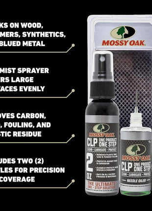 Mossy Oak CLP Gun Cleaning Oil | All-in-One Cleaner, Lubricant & Protectant | One-Step Gun Oil CLENZOIL