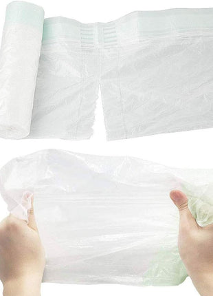 100 Pack Potty Chair Liners Disposable,Drawstring Training Toilet Seat Liner Bags Cleaning Bag for Kids Toddlers Outdoors Travel