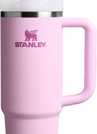 STANLEY Quencher H2.0 Tumbler with Handle and Straw 30 oz | Flowstate 3-Position Lid | Cup Holder Compatible for Travel | Insulated Stainless Steel Cup | BPA-Free | Cherry Blossom