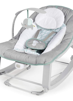 Ingenuity Keep Cozy 3-in-1 Grow with Me Vibrating Baby Bouncer, Seat & Infant to Toddler Rocker, Vibrations & -Toy Bar, 0-30 Months Up to 40 lbs (Weaver)