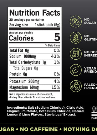 Drink LMNT Zero Sugar Electrolytes   Citrus Salt | Drink Mix | 30 Count
