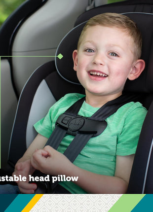 Safety 1st Grand 2-in-1 Booster Car Seat, Converts from High Back to Belt-Positioning Booster, High Back Seat for Kids 30-65, and Belt-Positioning 40-100 Pounds, Black Sparrow