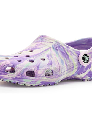 Crocs Kids - Classic Marbled Tie-Dye Clog (Toddler) Prep Blue/Multi Glow in The Dark 9 Medium