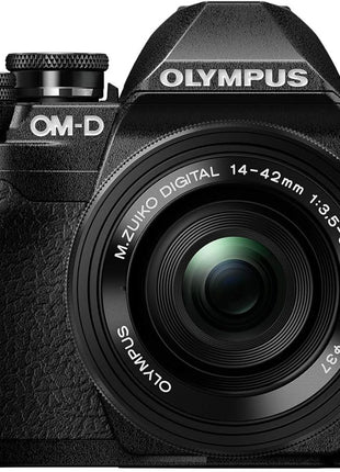 OM SYSTEM Olympus E-M10 Mark IV Black Micro Four Thirds System Camera M.Zuiko Digital ED 14-42mm F3.5-5.6 EZ kit 20MP Sensor 5-Axis Image Stabilization 4K Video Wi-Fi