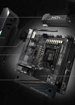 ASRock Intel Core Ultra Z890 LGA1851 RL-ILM Mini ITX Motherboard Phantom Gaming Z890i Nova WiFi 7 DDR5 9466 MHz 128 GB
